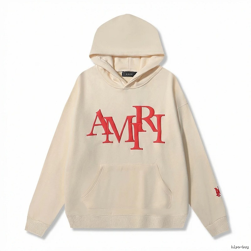 AMIRI Letter Style Beige Sweatshirt