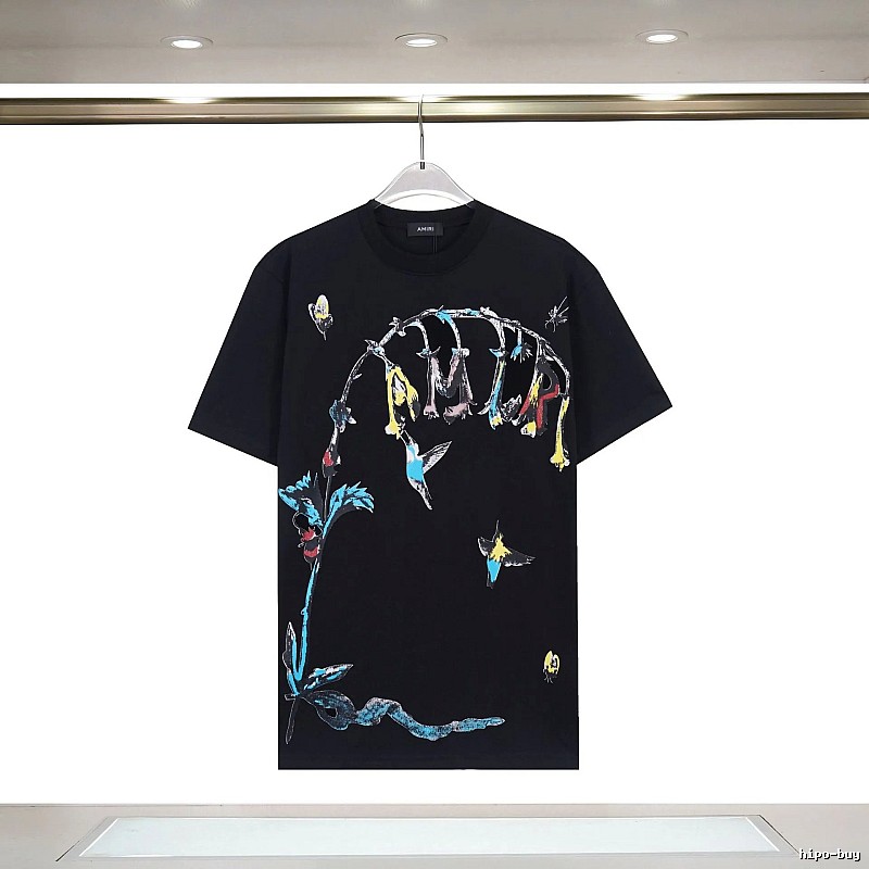 Amiri Lightweight Graphic T-shirt White Blue Amiri for Trend Styling