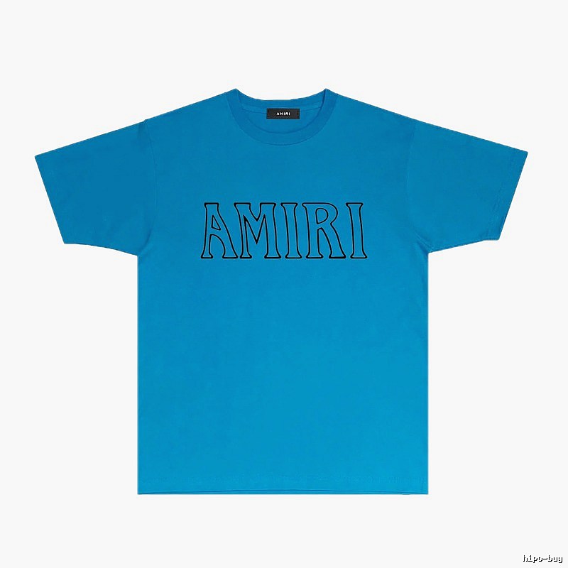 AMIRI minimalist blue T-shirt