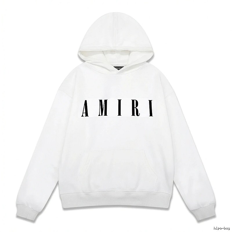 AMIRI minimalist style white hoodie
