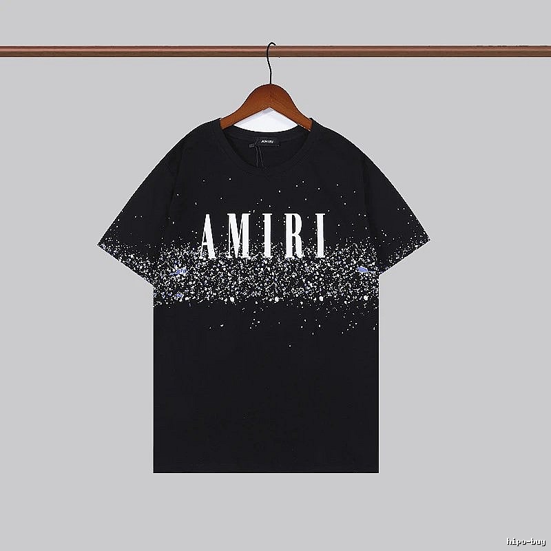 Amiri Monogram Graphic T-shirt White Blue Amiri for Layered Styling