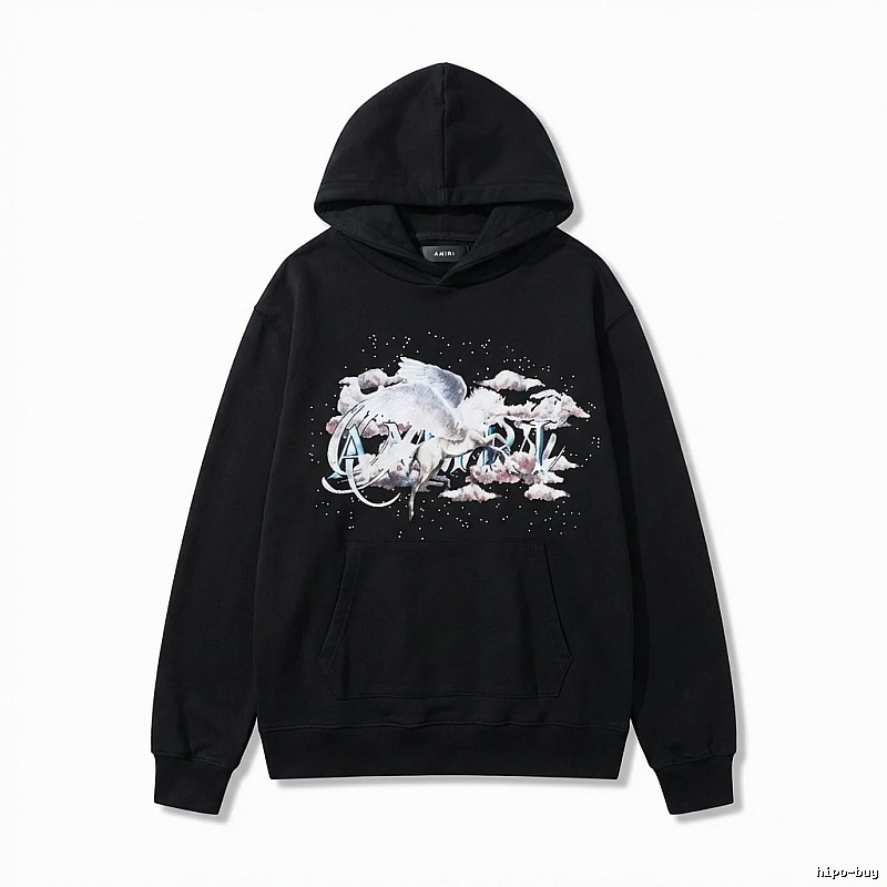 AMIRI Printed Trendy Black Sweatshirt