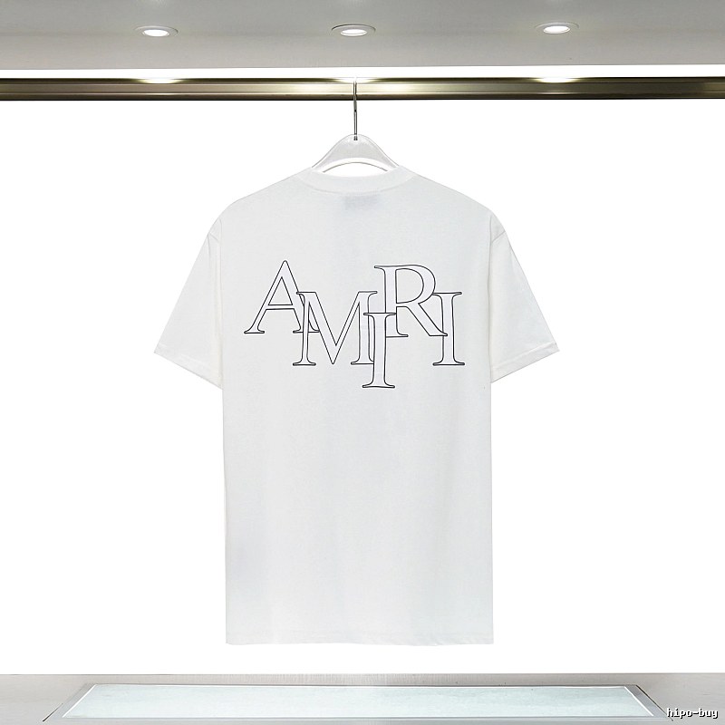 Amiri Relaxed Graphic T-shirt White Blue Amiri with Versatile Design