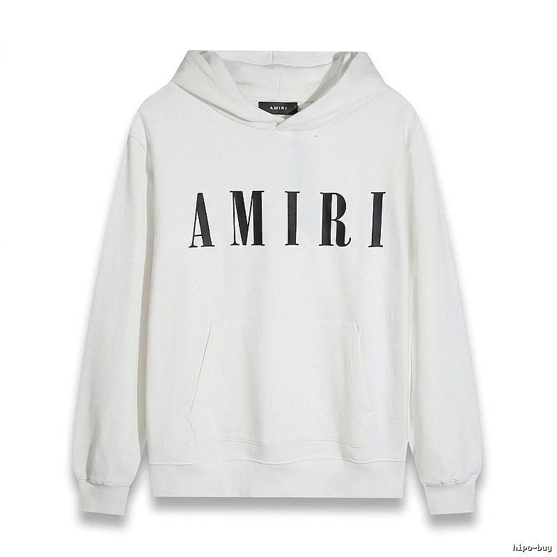 AMIRI simple style white hoodie
