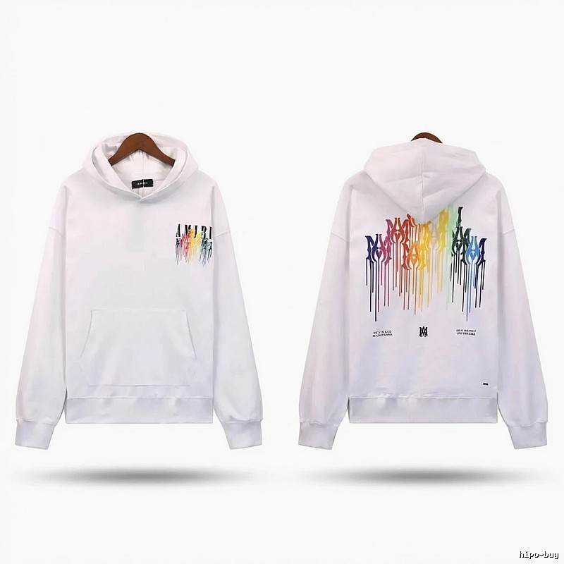 AMIRI Splatter White Hoodie