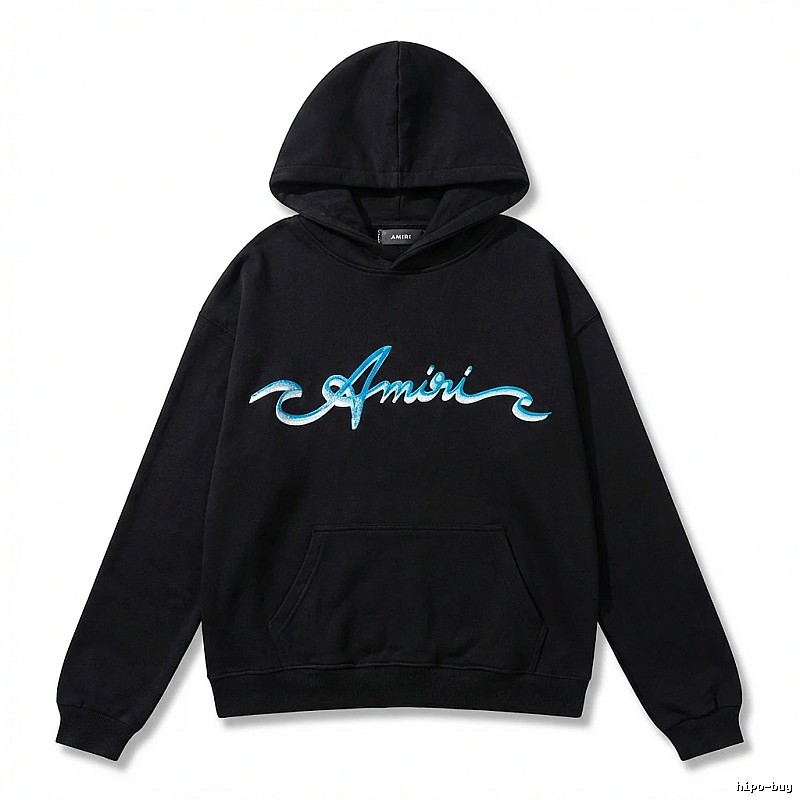 AMIRI Trendy Style Black Hoodie