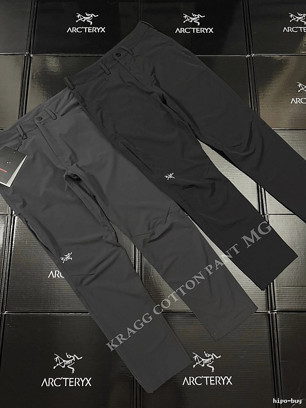 Arc'teryx Technical Hiking Pants in Charcoal - articulated knees
