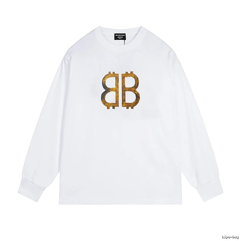 Balenciaga BB Print White T-shirt