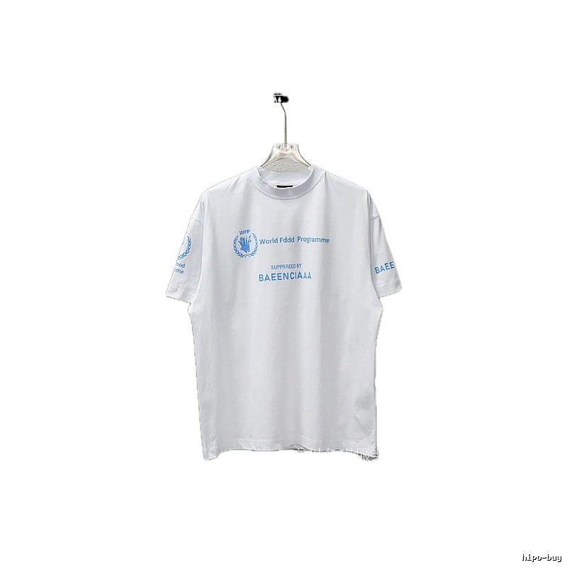 Balenciaga Blue Label Simple White T-shirt