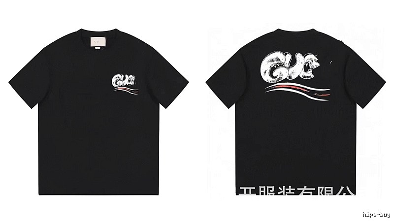 Balenciaga Graffiti Street Style Black T-Shirt