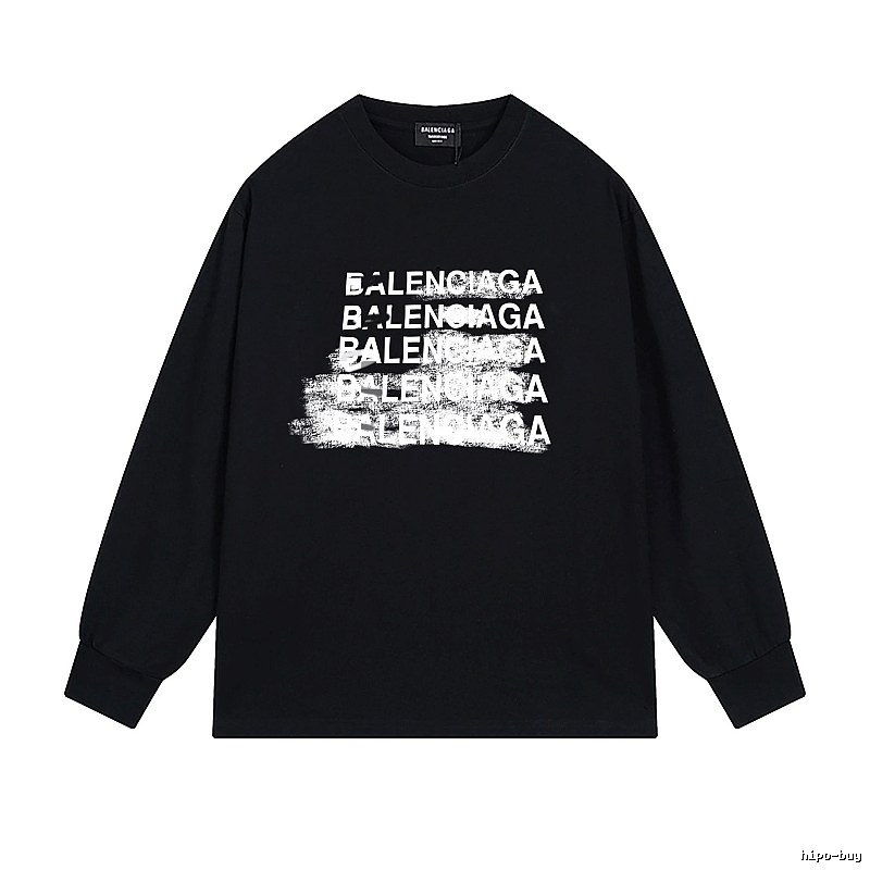 Balenciaga graffiti-style black T-shirt