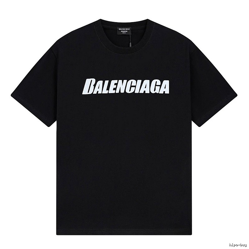 Balenciaga minimalist style black T-shirt