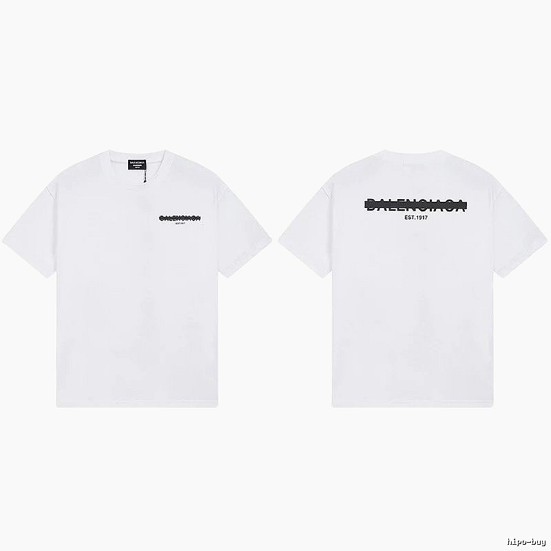 Balenciaga minimalist style white T-shirt