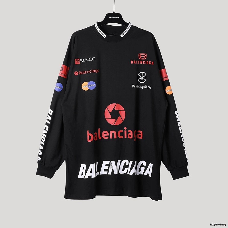 Balenciaga printed black sweatshirt