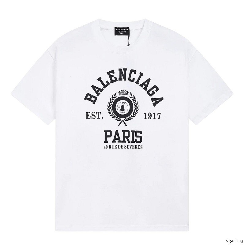 Balenciaga retro style white T-shirt