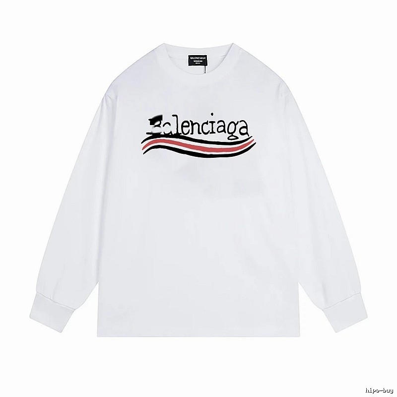 Balenciaga striped white long-sleeve
