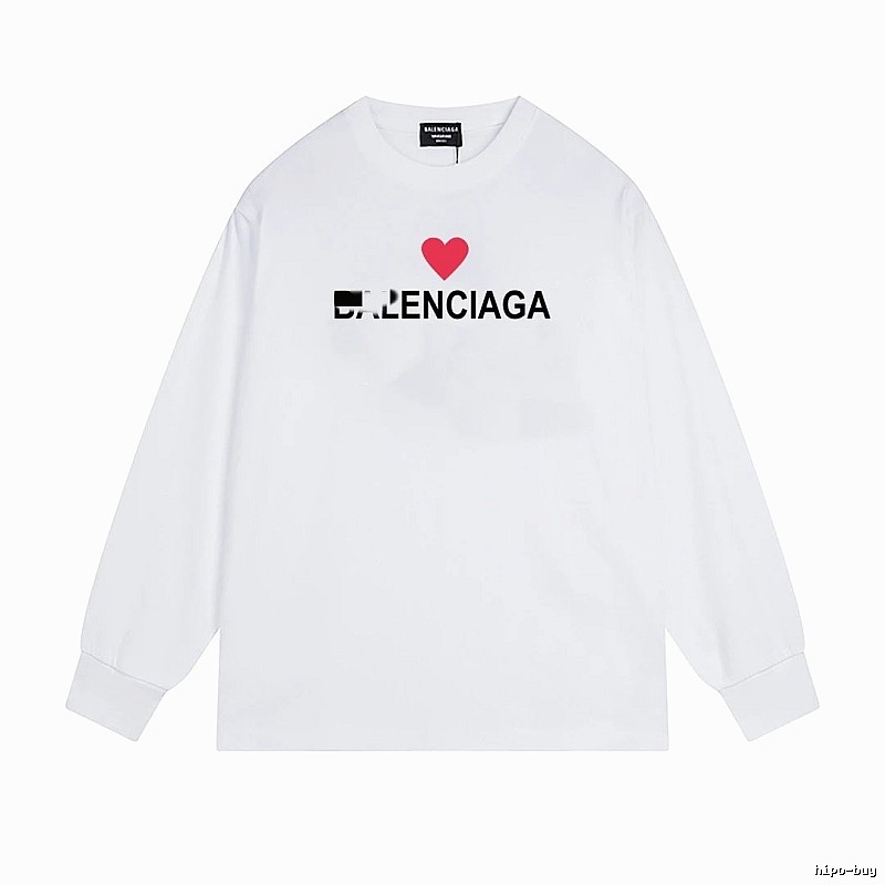 Balenciaga's simple white T-shirt with a heart design.