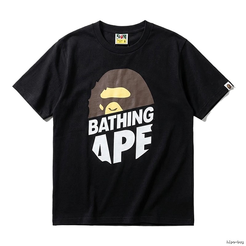 Bape Ape Head Simple Black Short-sleeve