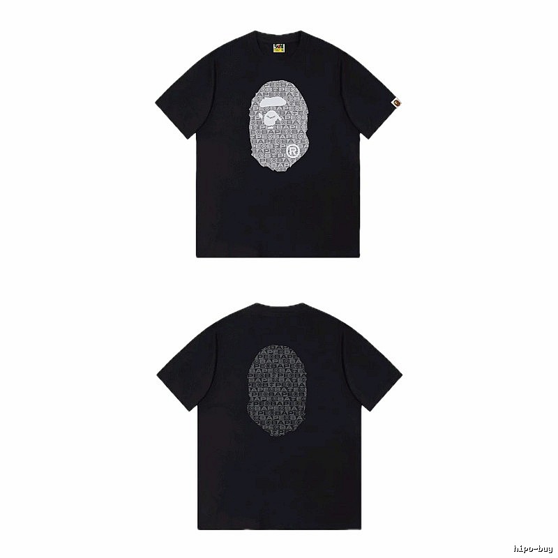 Bape Ape Head Trendy and Cool Black T-shirt