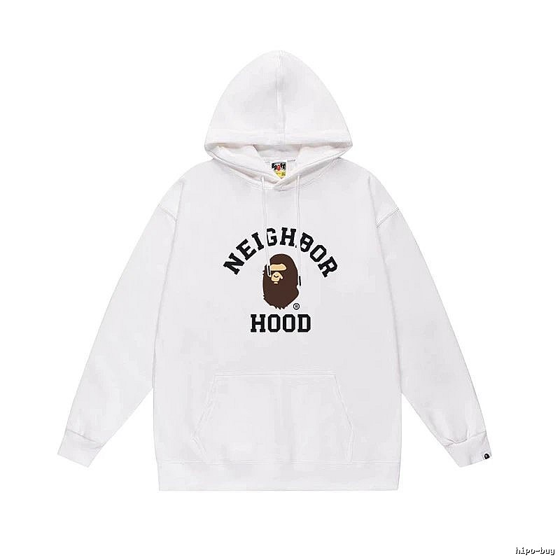 Bape Ape series white hoodie
