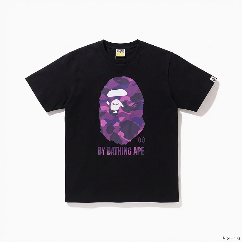 Bape camouflage-style black T-shirt