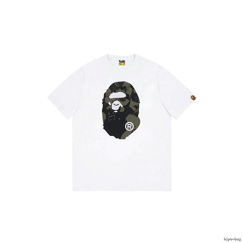 Bape camouflage style white T-shirt