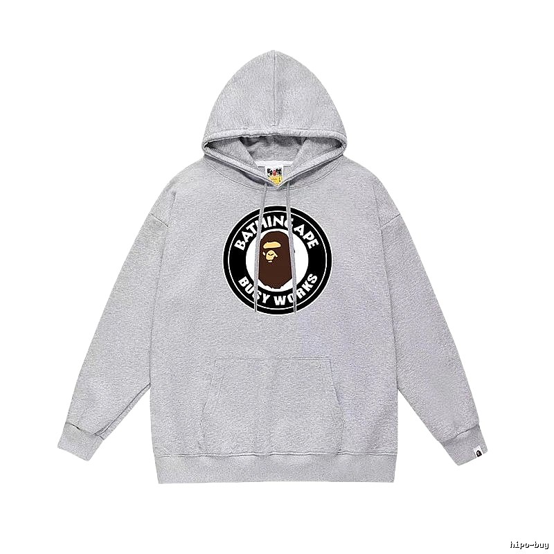 Bape grey casual hoodie
