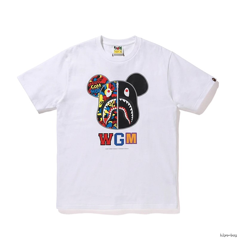 Bape Mickey Mouse Co-branded White T-shirt