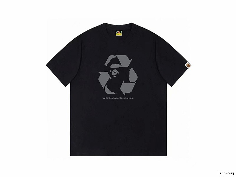 Bape Recycling Series Black Short Sleeve