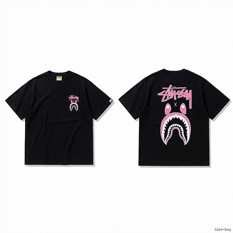 Bape Shark Co-branded Black T-shirt