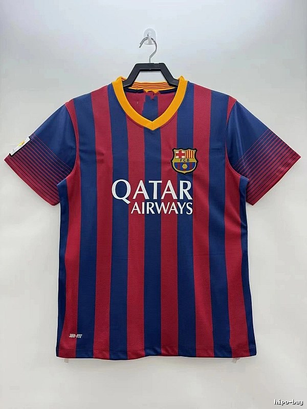 Barcelona Relaxed Retro soccer jersey Blue Red Barcelona with Versatile Design