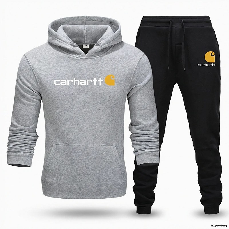 Carhartt casual gray and black sportswear set