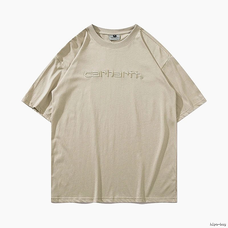 Carhartt Casual Logo T-shirt Light Blue Subtle for Streetwear Looks