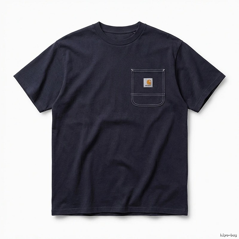 Carhartt minimalist style navy blue T-shirt
