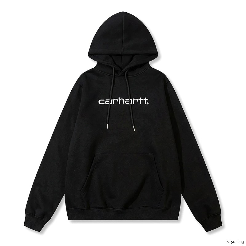 Carhartt simple-style black hoodie