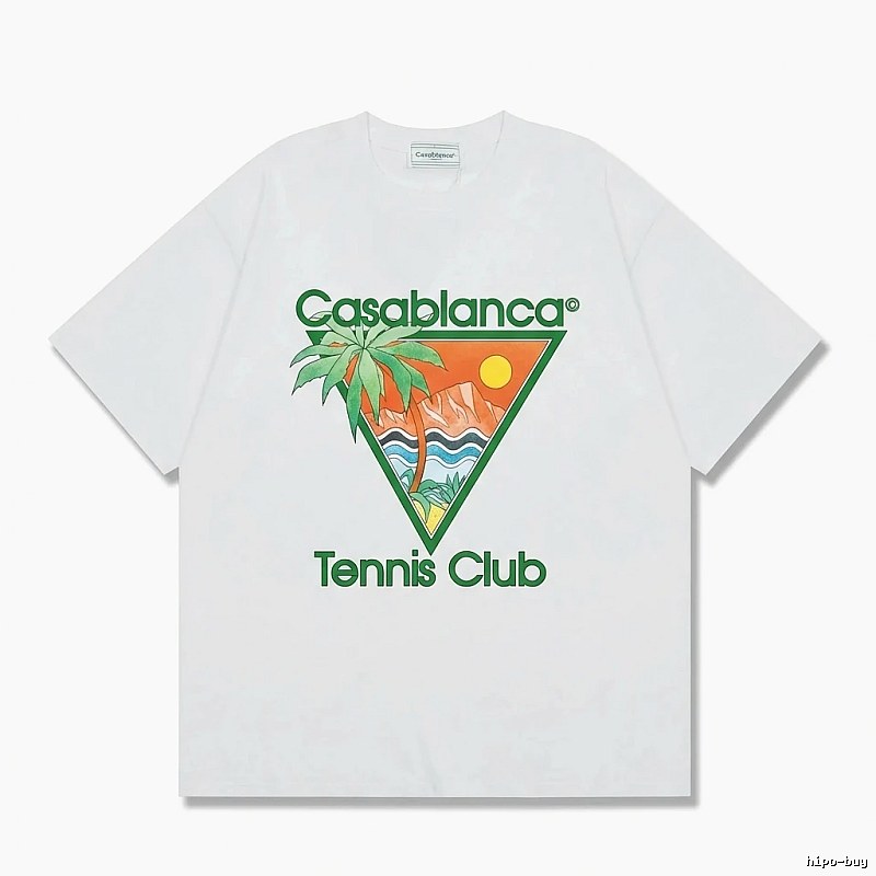 Casablanca Printed Casual White T-shirt