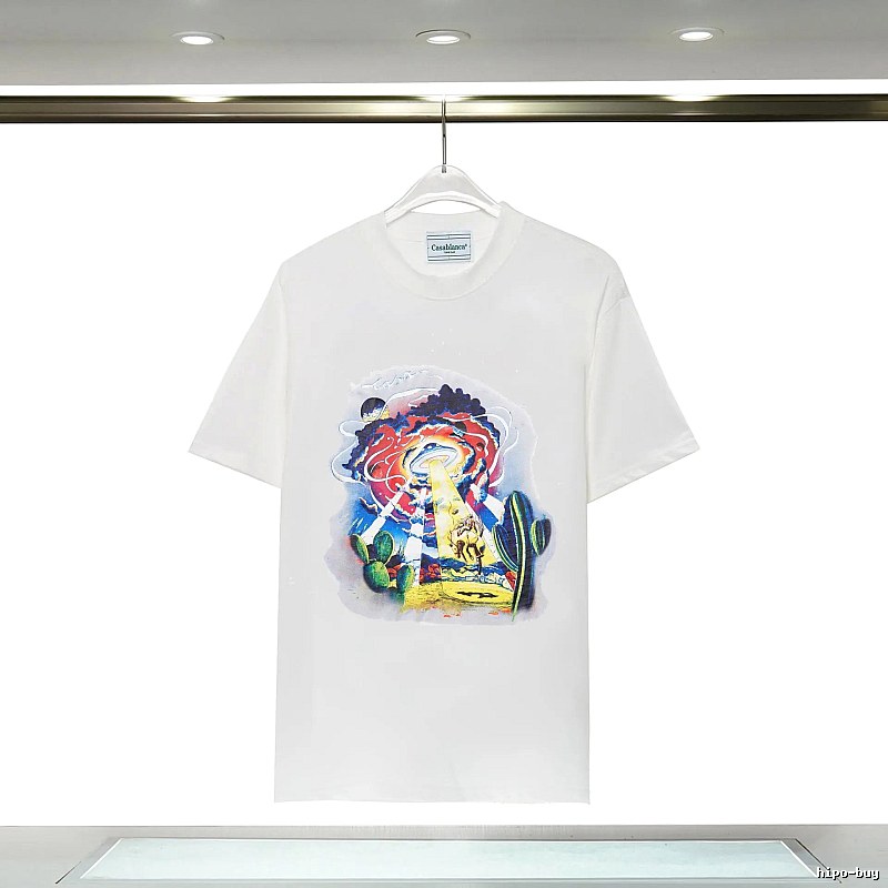 Casablanca Printed Trendy White T-shirt