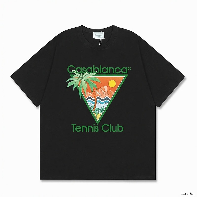 Casablanca Tropical Style Black T-shirt