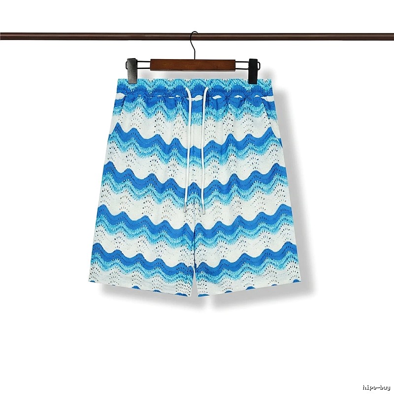 Casablanca Wave Style Blue and White Shorts