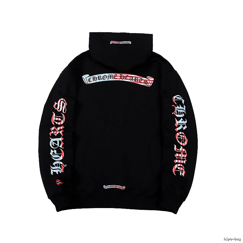 Chrome Hearts 2088-78 Black Cross Graphic Hoodie Training Look