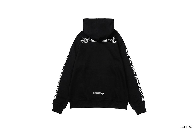 Chrome Hearts 2088-96 Black Cross Graphic Hoodie Airport Outfit