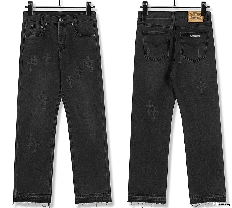Chrome Hearts Cross Dark Jeans