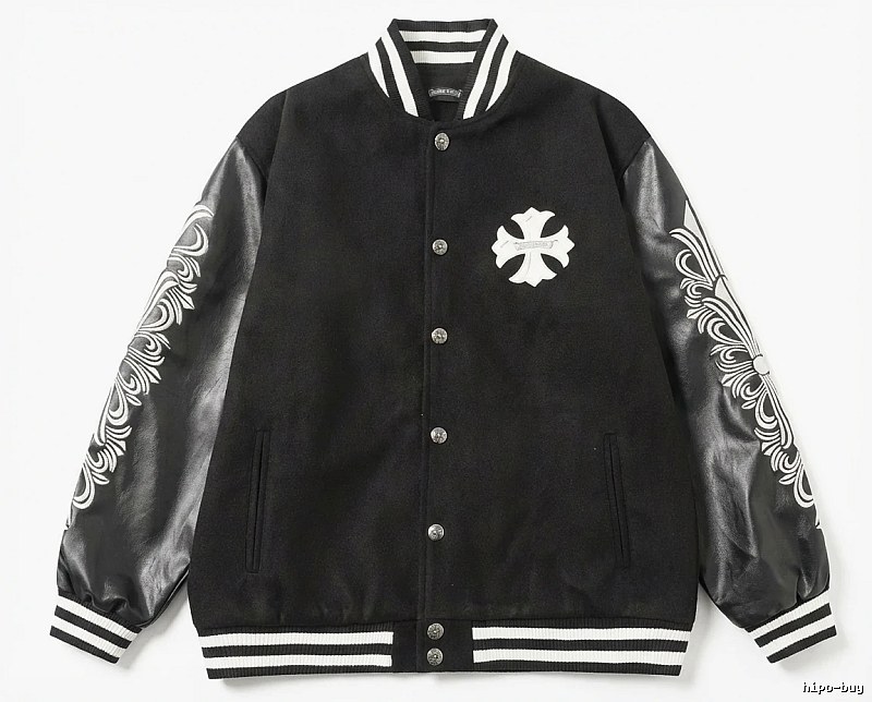 Chrome Hearts Cross Grain Trendy Cool Black Jacket