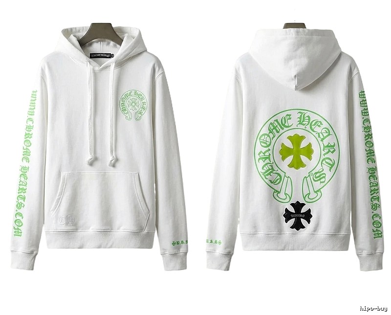 Chrome Hearts Cross Trend Brand White Sweatshirt