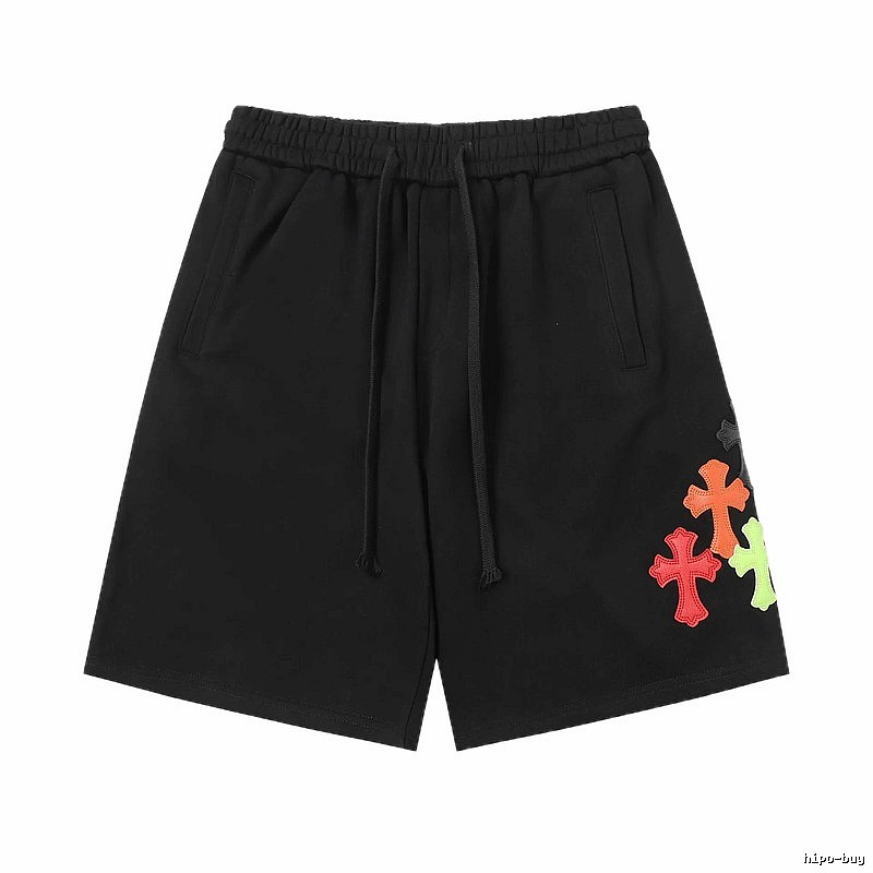 Chrome Hearts Cross Trendy Cool Black Shorts