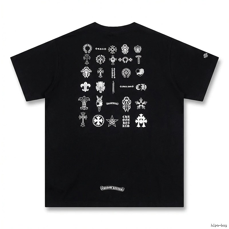 Chrome Hearts dark style black T-shirt