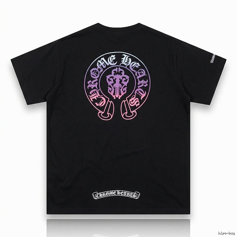 Chrome Hearts Dark Trendy Cool Black T-shirt
