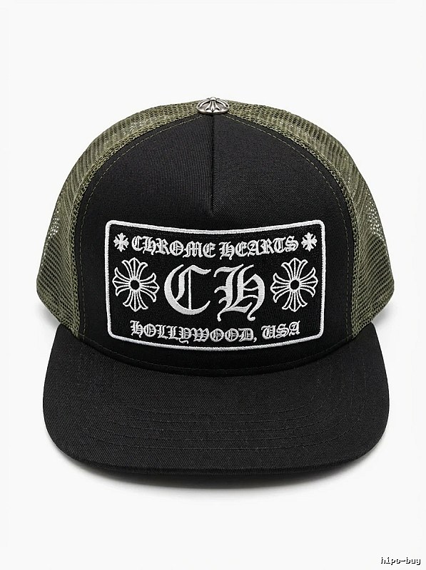 Chrome Hearts Retro Style Black Hat