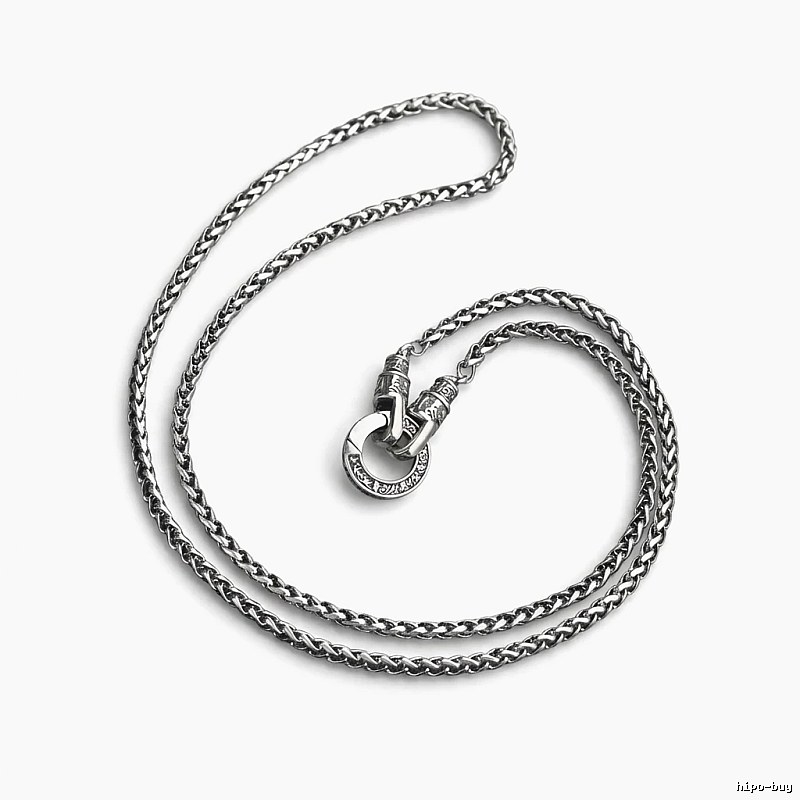 Chrome Hearts Retro Style Silver Necklace