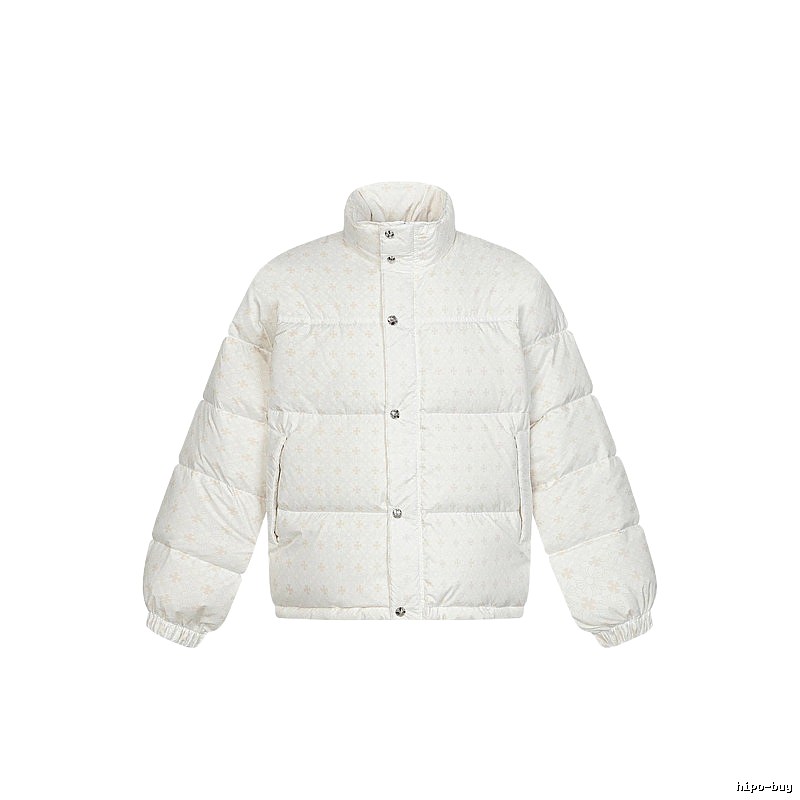 Chrome Hearts Retro Style White Cotton Coat